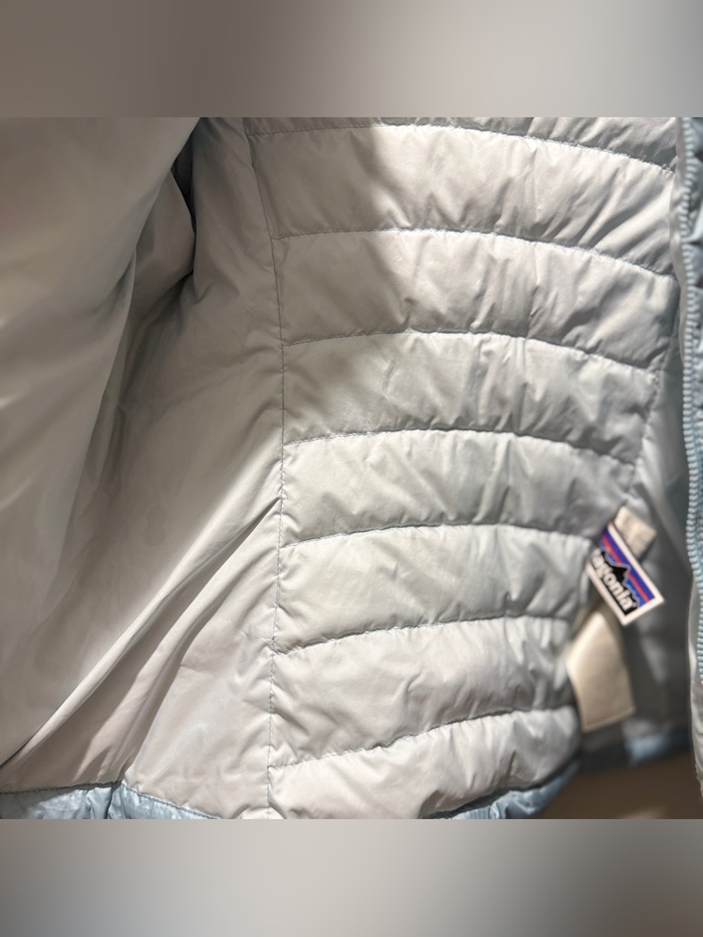 Patagonia Kids Light Blue Puffer Jacket - Picture 6 of 8